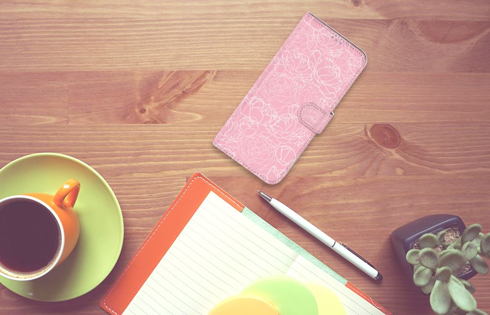 Motorola Moto G60s Hoesje White Flowers