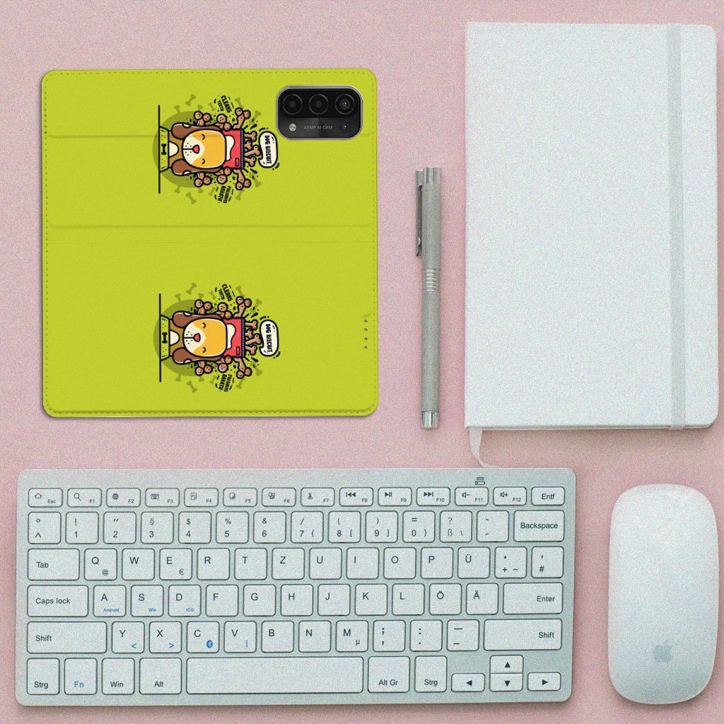 OPPO A54 5G | A74 5G | A93 5G Magnet Case Doggy Biscuit - B2C Telecom