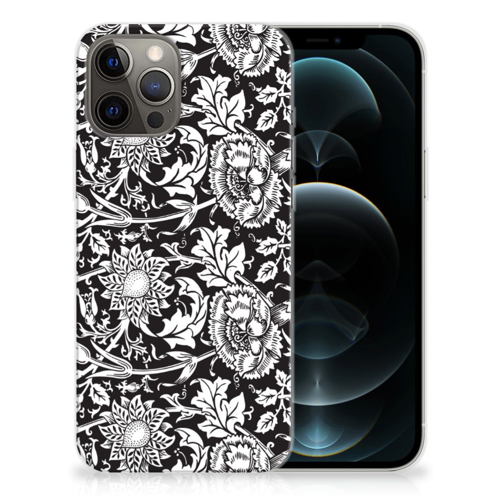 iPhone 12 Pro Max TPU Case Black Flowers B2C Telecom