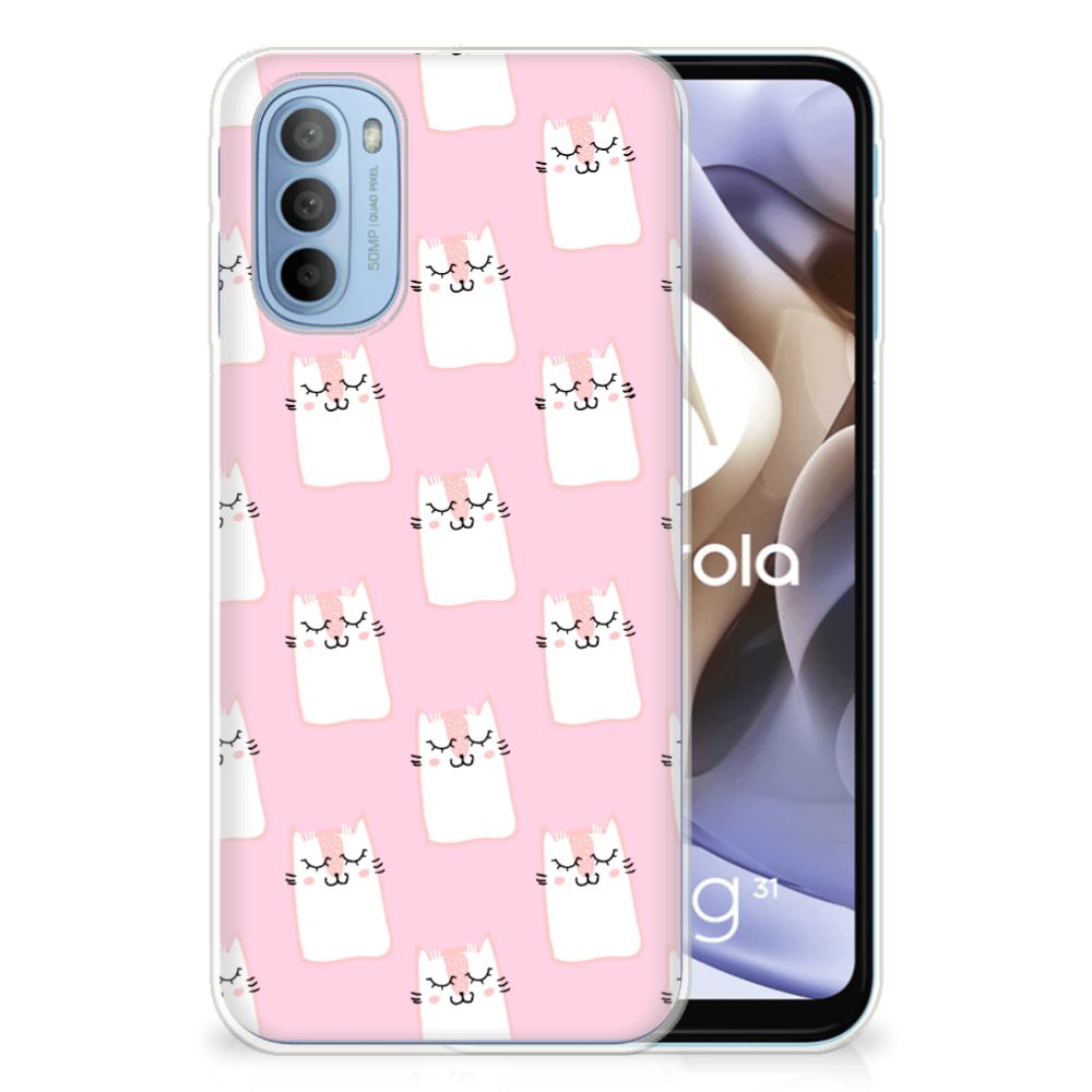 Motorola Moto G31 | G41 TPU Hoesje Sleeping Cats B2C Telecom