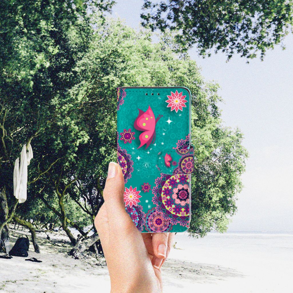 Xiaomi Redmi 7A Hoesje Cirkels en Vlinders