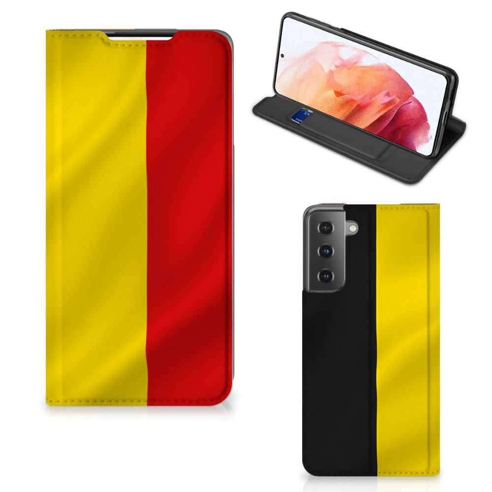 Samsung Galaxy S21 Standcase Belgische Vlag