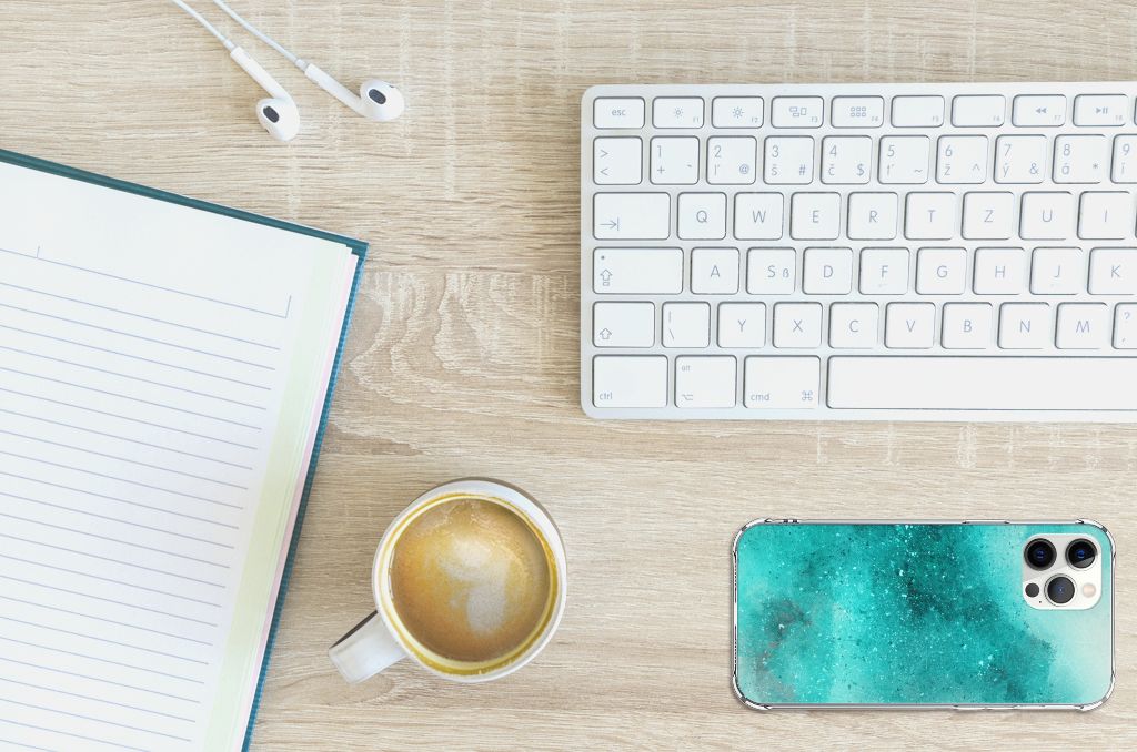 Back Cover iPhone 12 Pro Max Painting Blue B2C Telecom