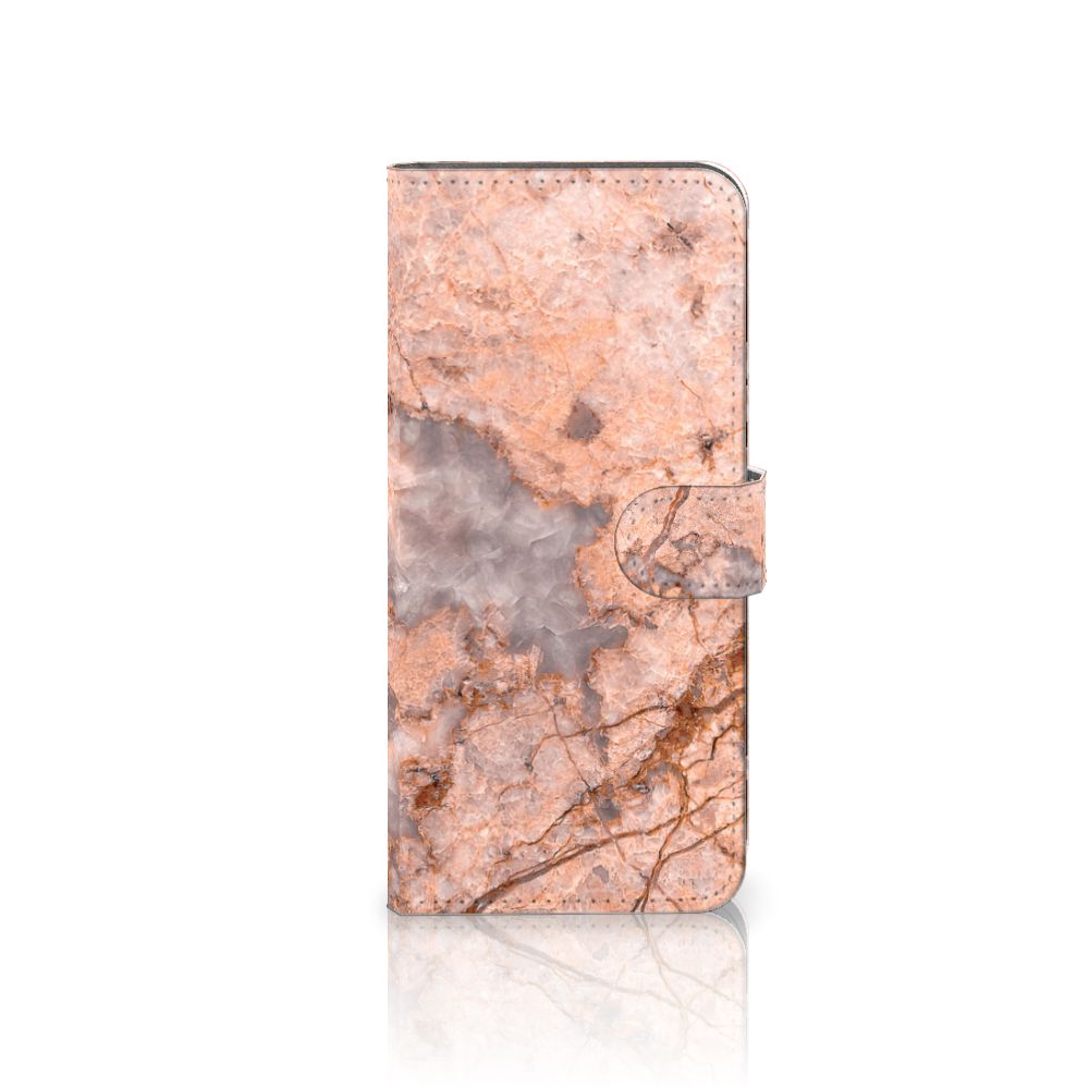 Xiaomi Redmi 10C Bookcase Marmer Oranje