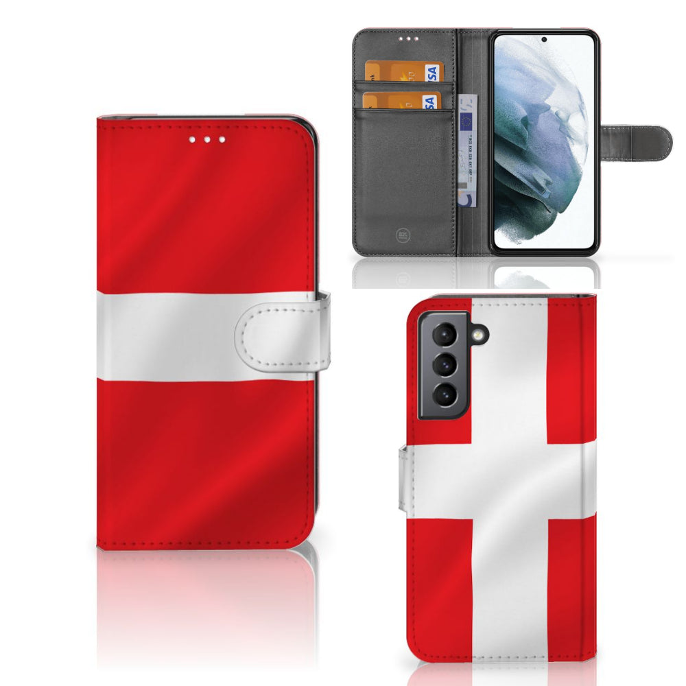 Samsung Galaxy S21 FE Bookstyle Case Denemarken