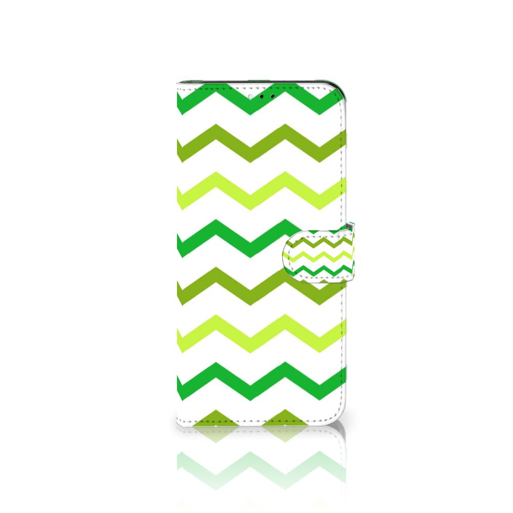 Samsung Galaxy A23 Telefoon Hoesje Zigzag Groen