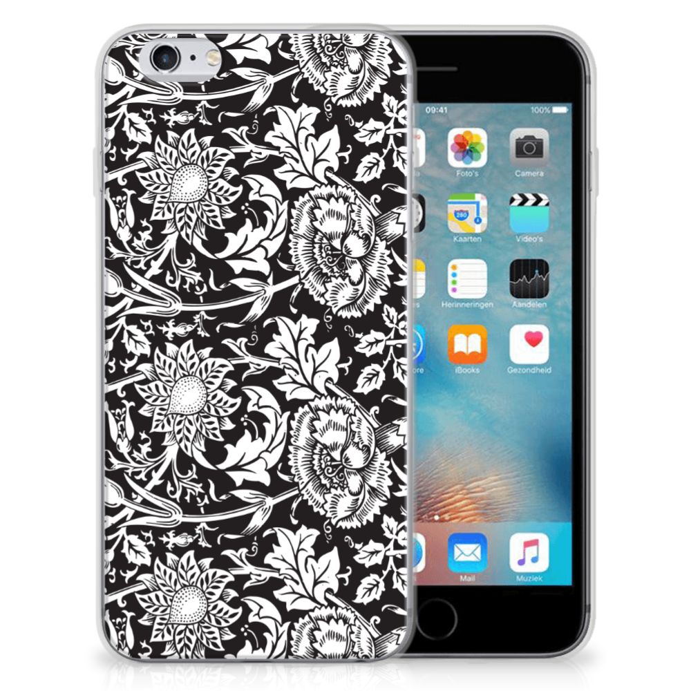 Apple iPhone 6 | 6s TPU Case Black Flowers