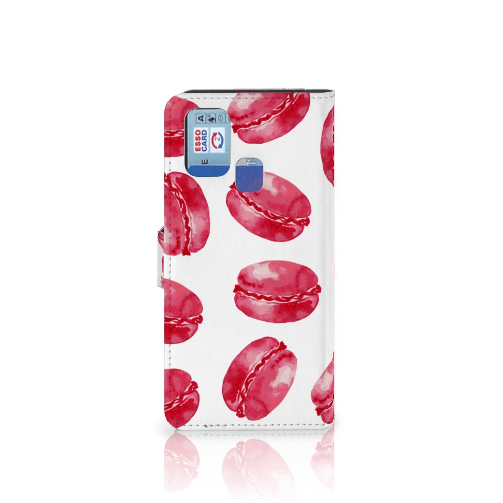 Samsung Galaxy M31 Book Cover Pink Macarons