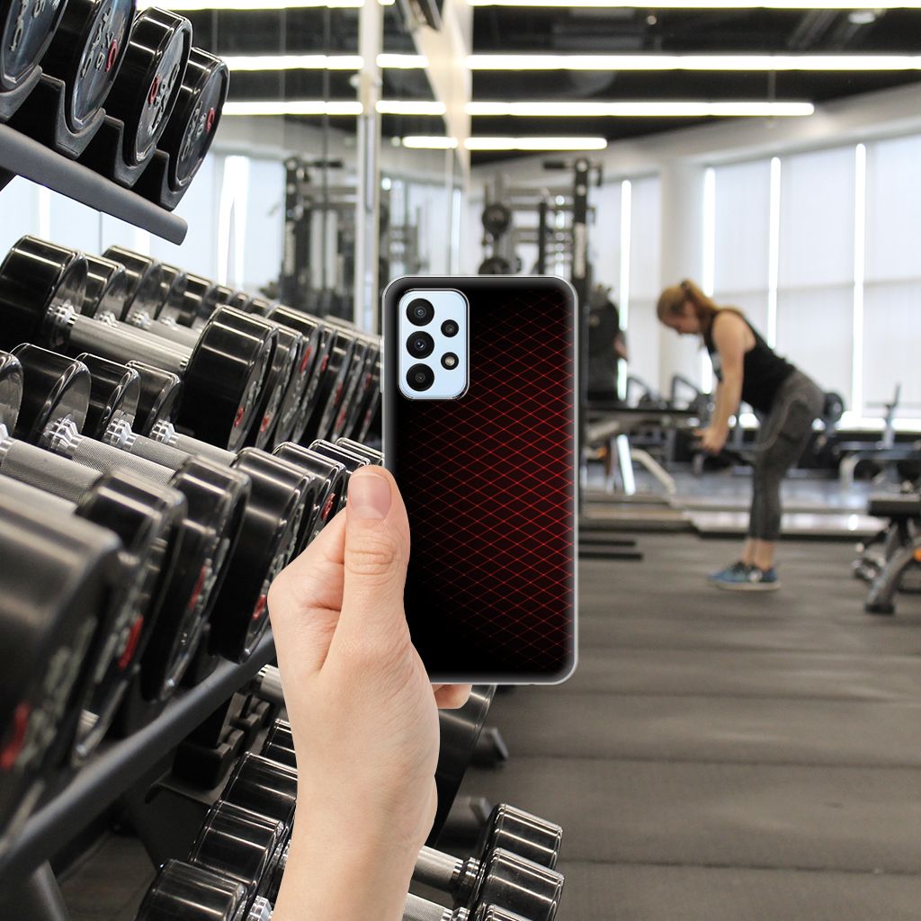 Samsung Galaxy A23 TPU bumper Geruit Rood B2C Telecom