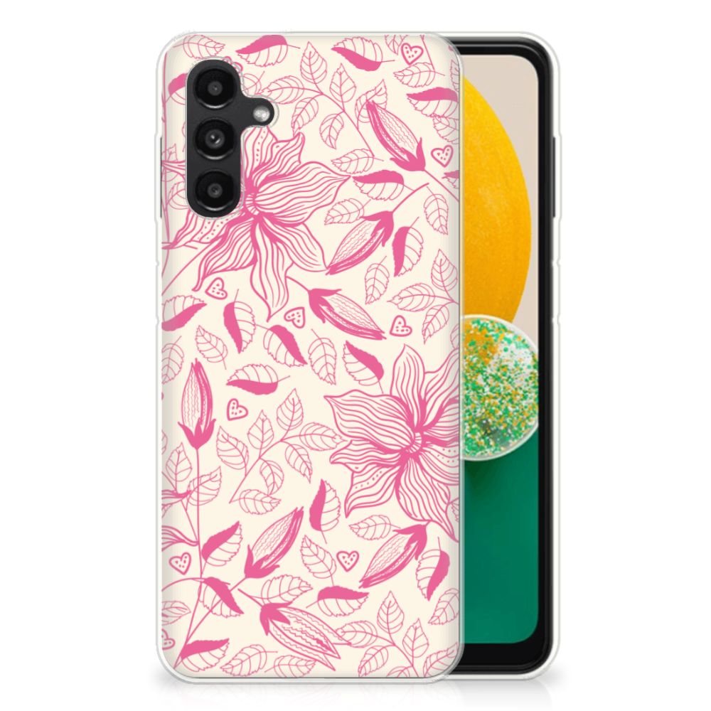 Samsung Galaxy A13 | A04s TPU Case Pink Flowers