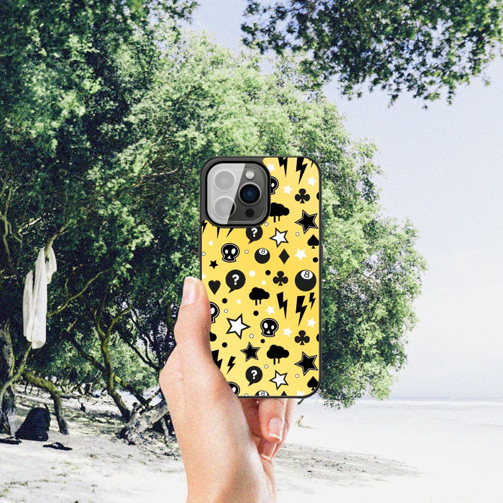 Telefoonhoesje iPhone 13 Pro Punk Geel B2C Telecom