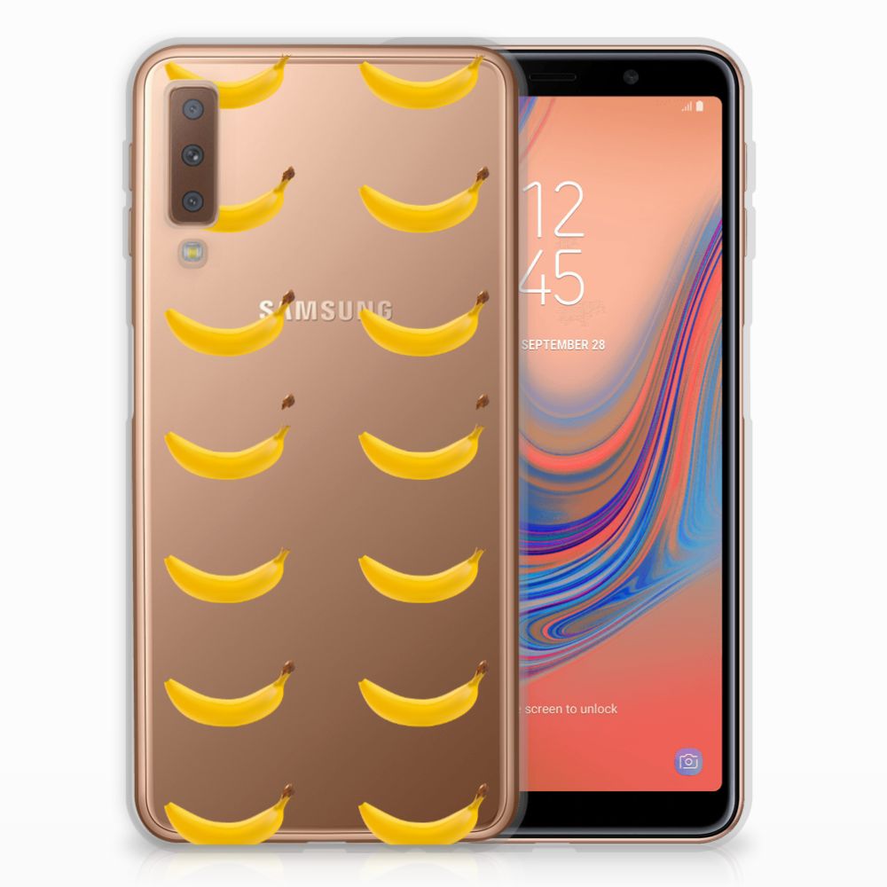 Samsung Galaxy A7 (2018) Siliconen Case Banana