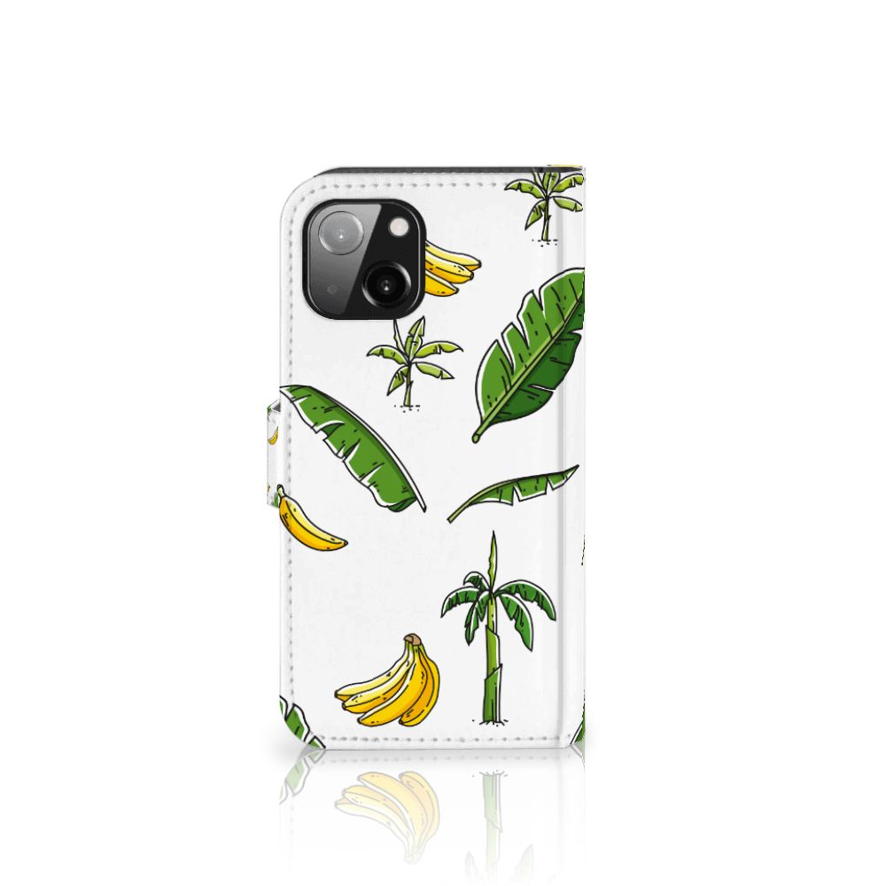 Apple iPhone 13 Hoesje Banana Tree met vrolijk ontwerp van bananen en bladeren 🍌