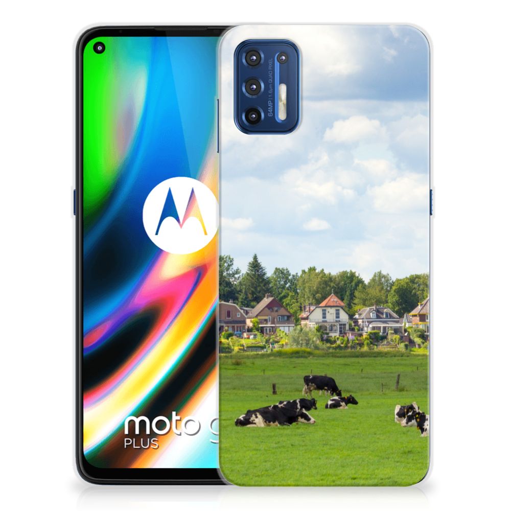Motorola Moto G9 Plus TPU Hoesje Koeien B2C Telecom