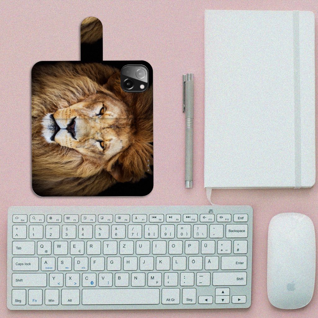 iPhone 13 Mini Telefoonhoesje met Pasjes Leeuw