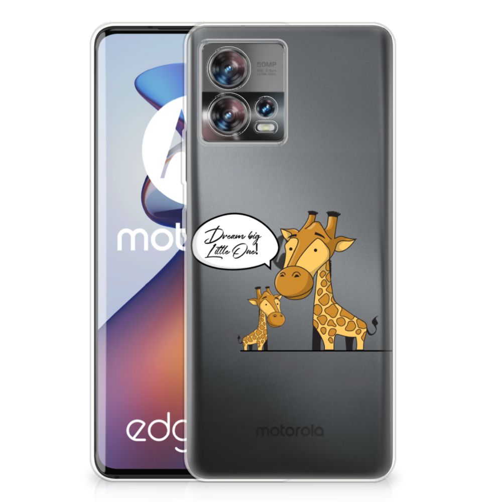 Motorola Edge 30 Fusion Telefoonhoesje met Naam Giraffe B2C Telecom