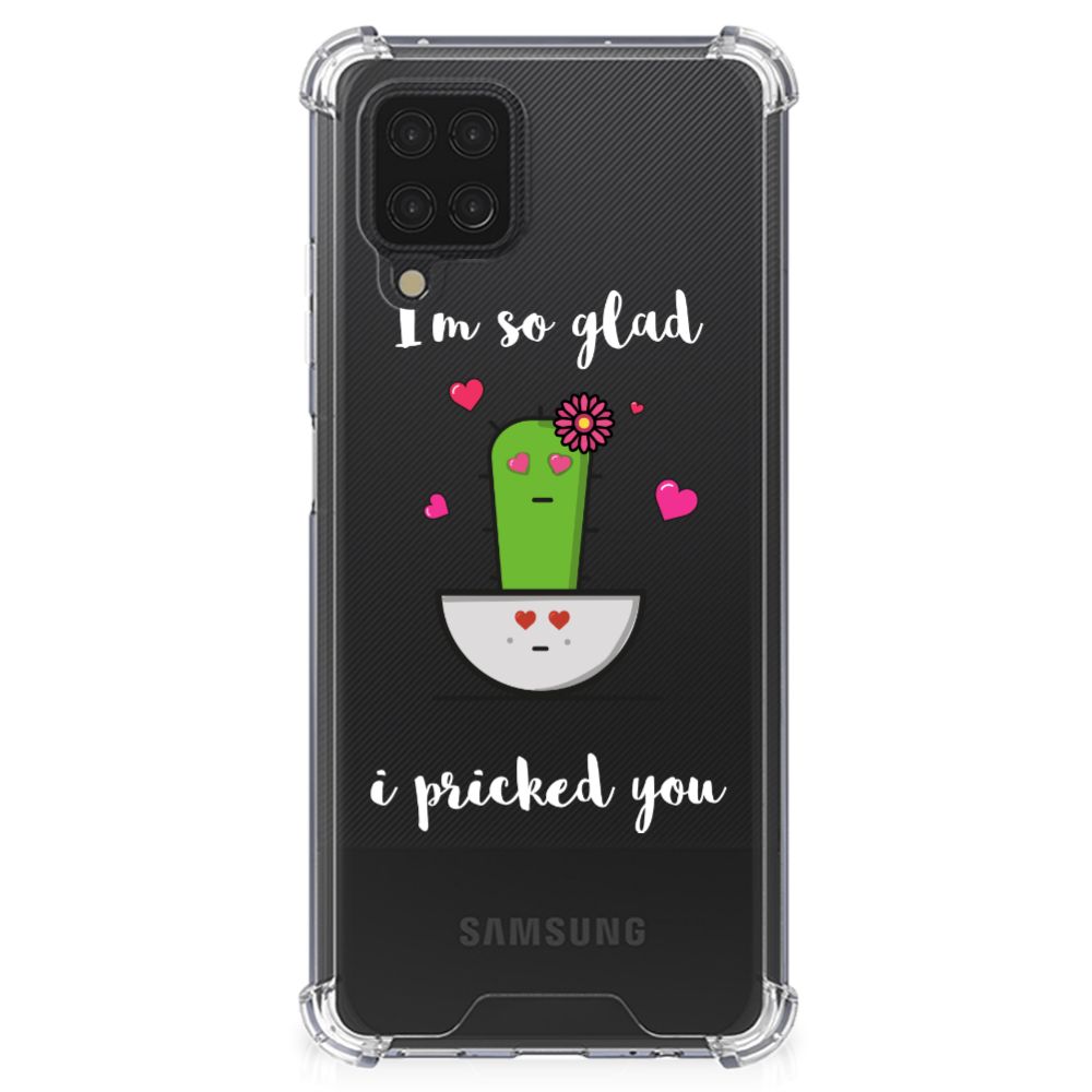 Samsung Galaxy A12 Stevig Bumper Hoesje Cactus Glad - B2C Telecom