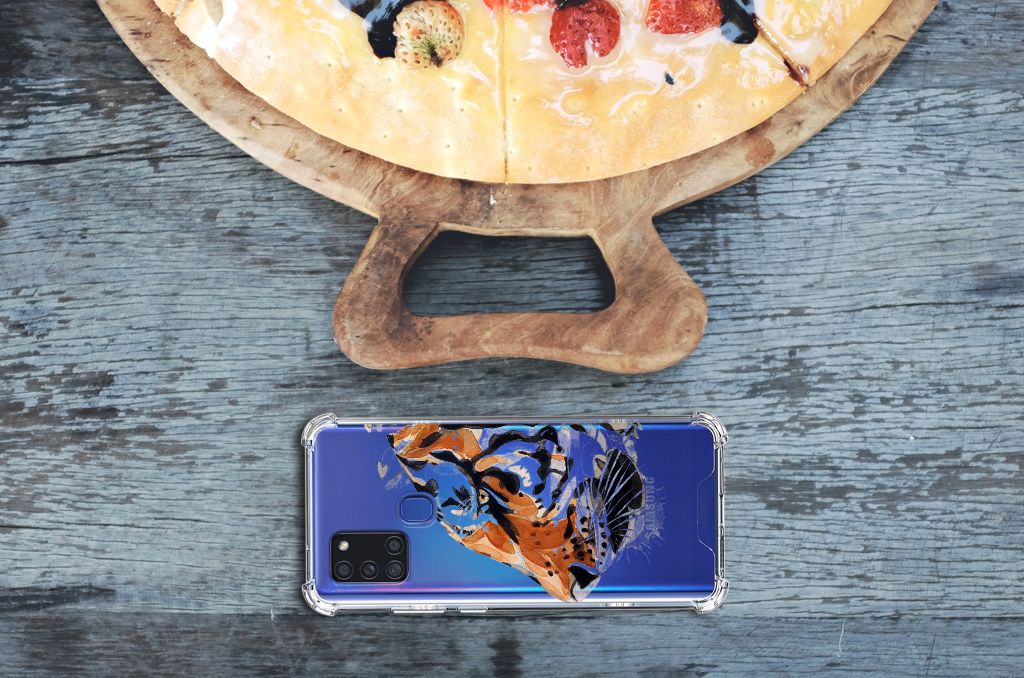 Back Cover Samsung Galaxy A21s Watercolor Tiger B2C Telecom