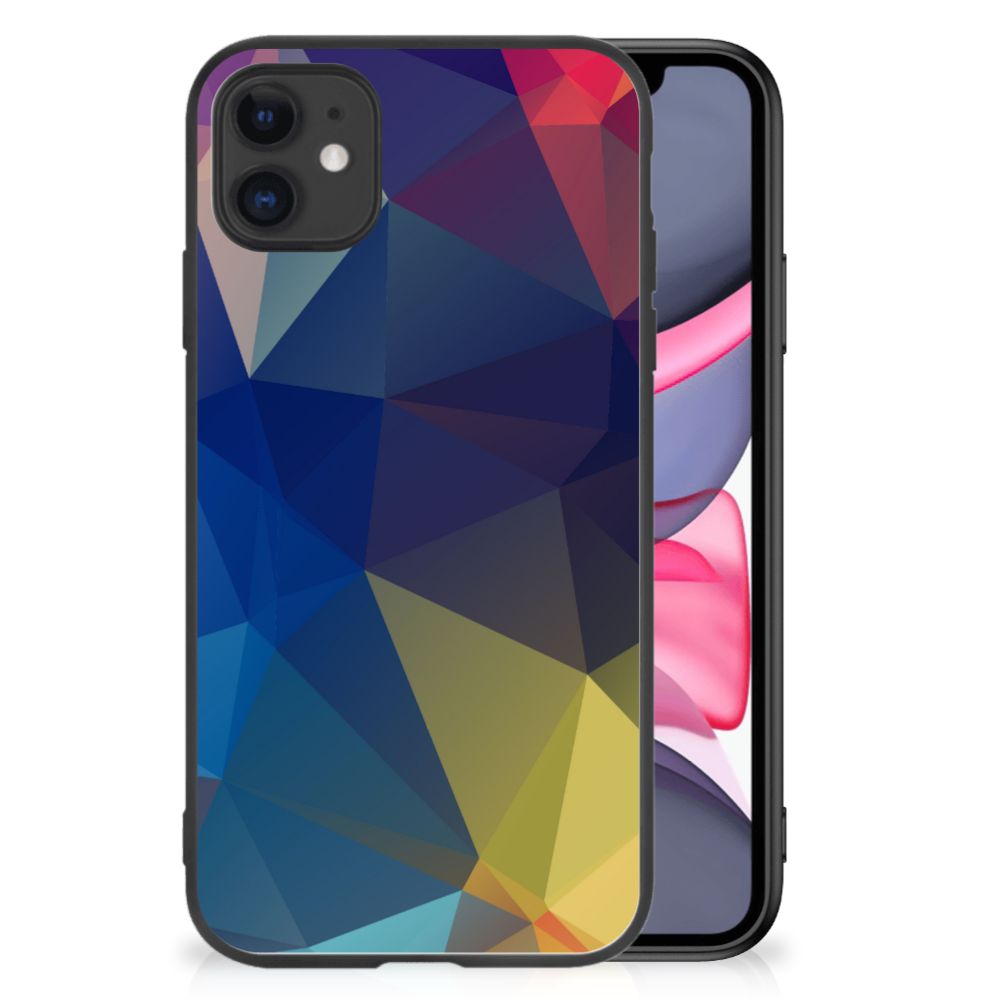 iPhone 11 Backcover Polygon Dark