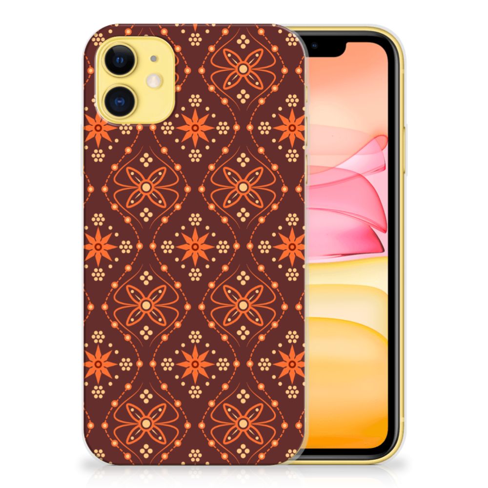 Apple iPhone 11 TPU bumper Batik Brown
