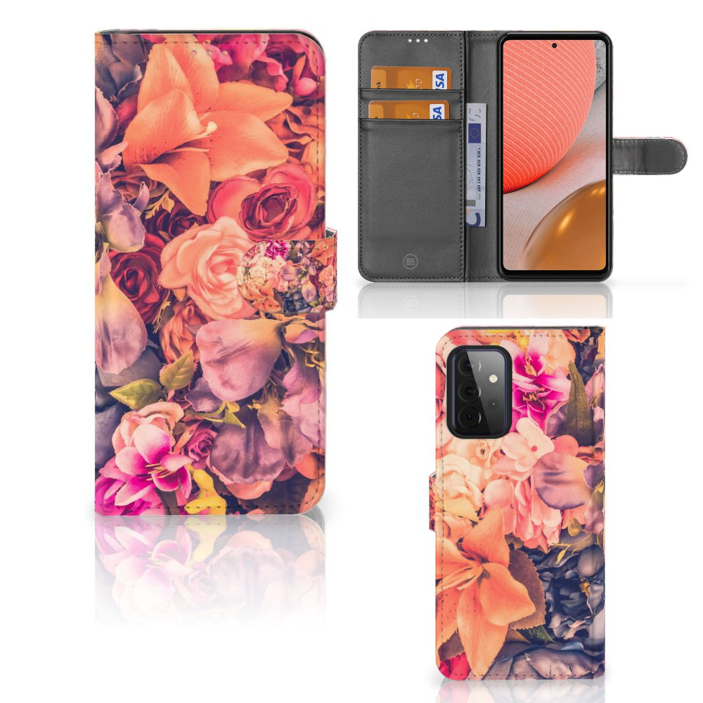 Samsung Galaxy A72 Hoesje Bosje Bloemen