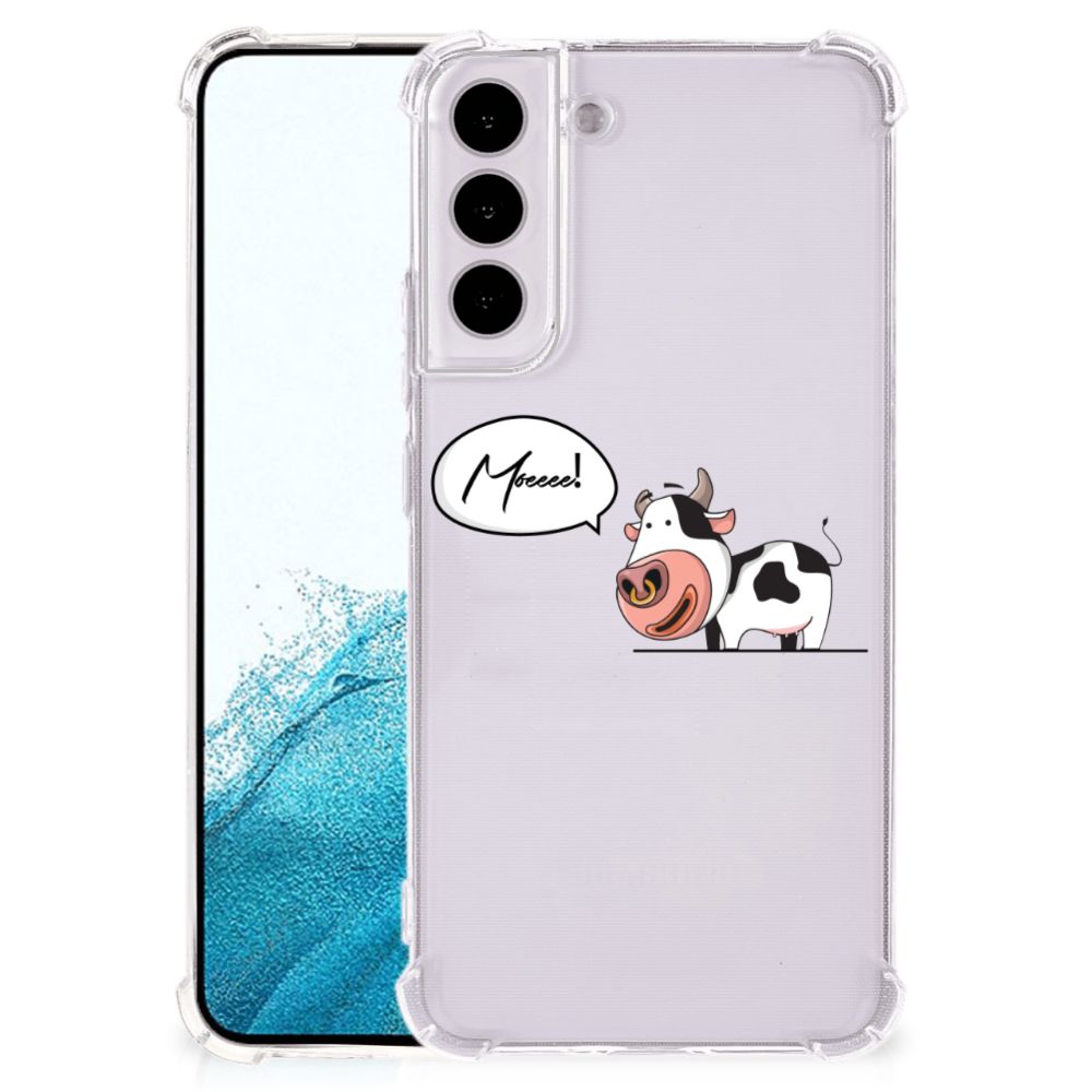 Samsung Galaxy S22 Plus Stevig Bumper Hoesje Cow