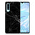 Huawei P30 TPU Siliconen Hoesje Marmer Zwart - Origineel Cadeau Vader