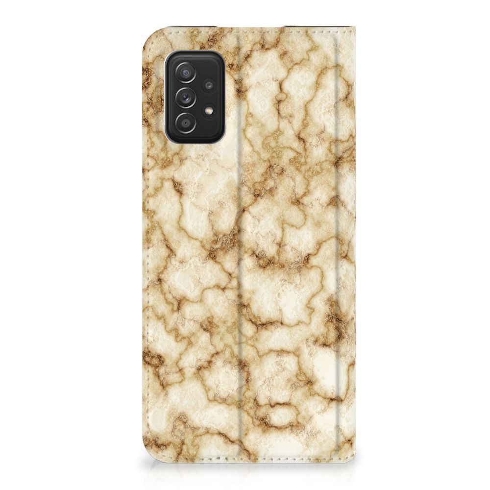 Samsung Galaxy A03s Standcase Marmer Goud - B2C Telecom