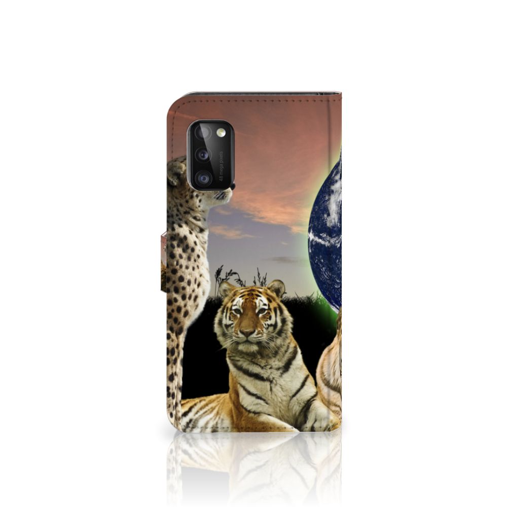 Samsung Galaxy A41 Telefoonhoesje met Pasjes Roofdieren