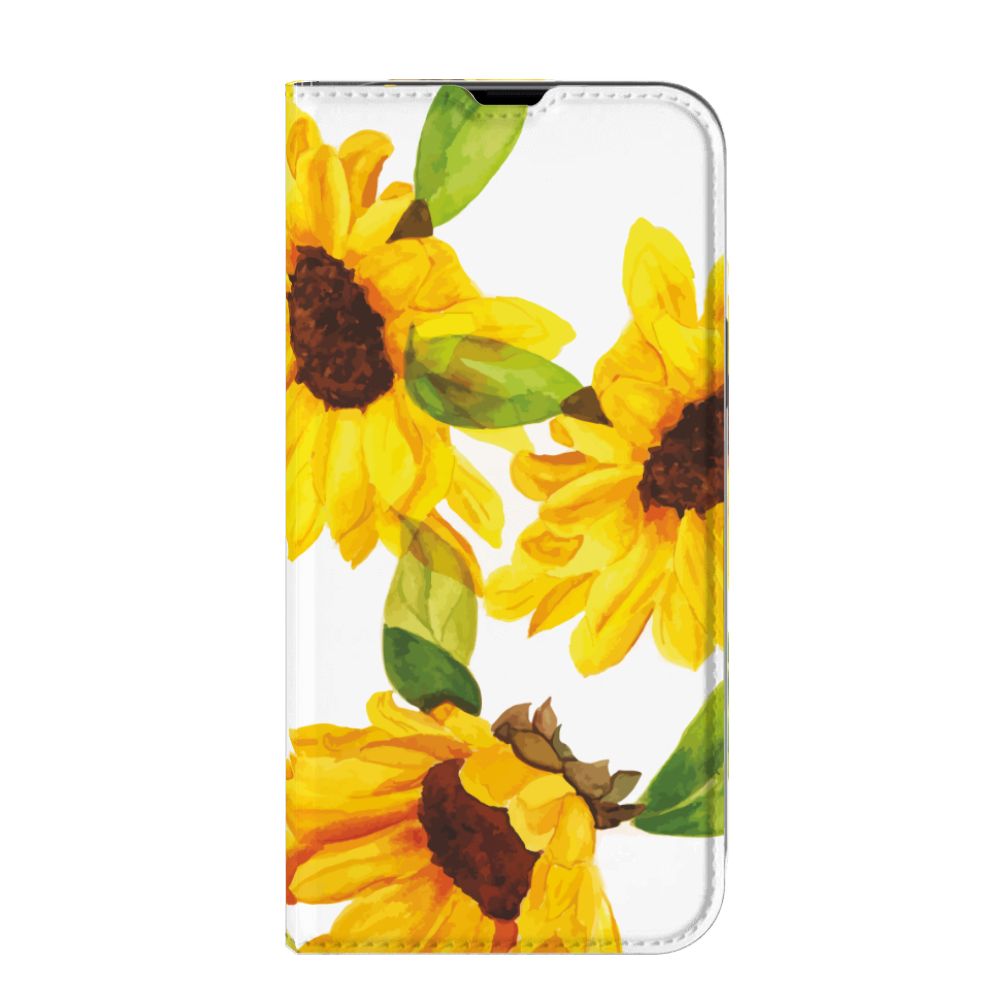 Smart Cover voor iPhone 13 Pro Max Zonnebloemen - B2C Telecom