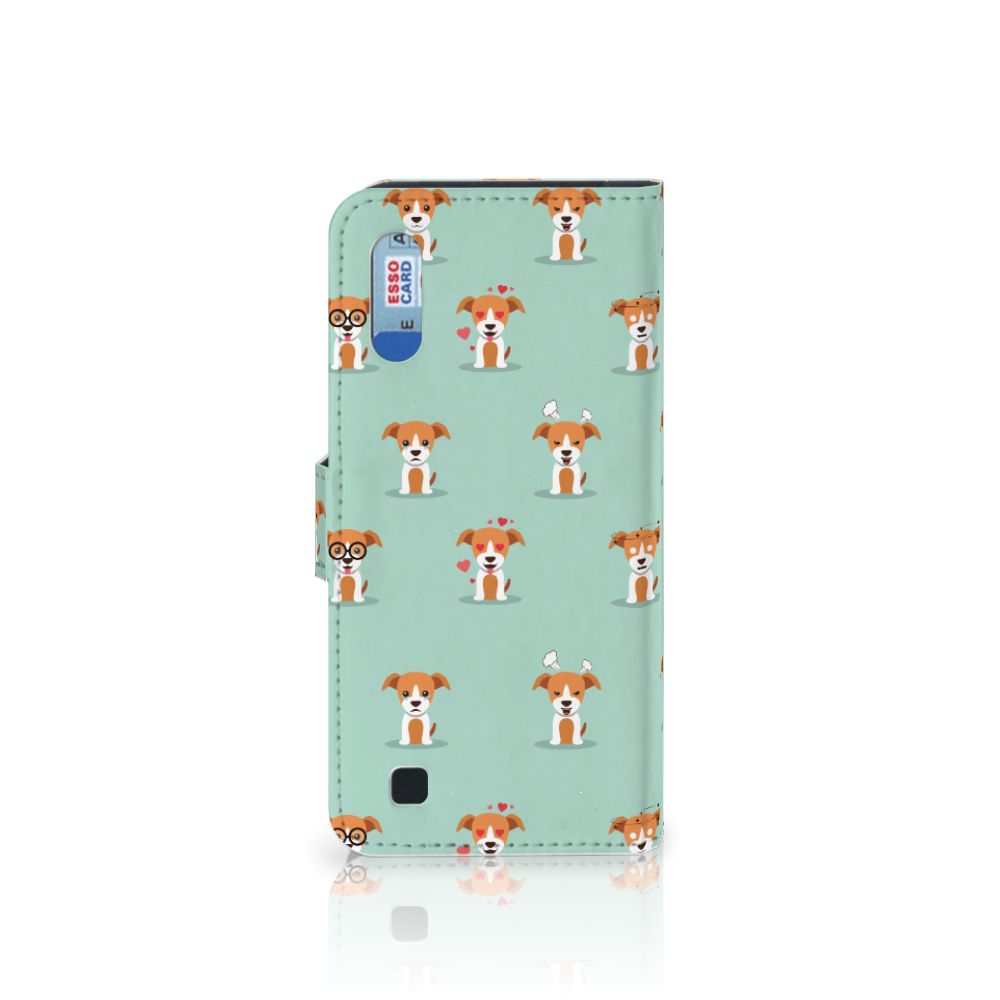 Samsung Galaxy M10 Telefoonhoesje met Pasjes Pups