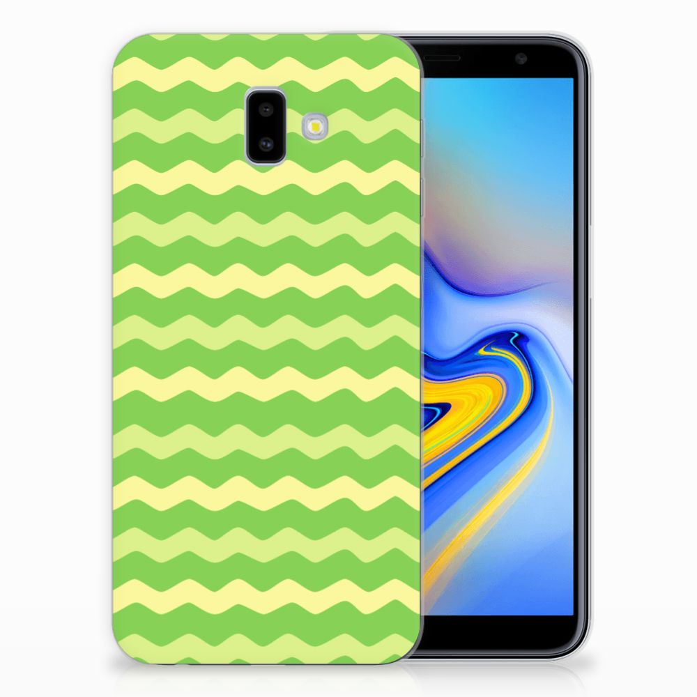 Samsung Galaxy J6 Plus (2018) TPU bumper Waves Green