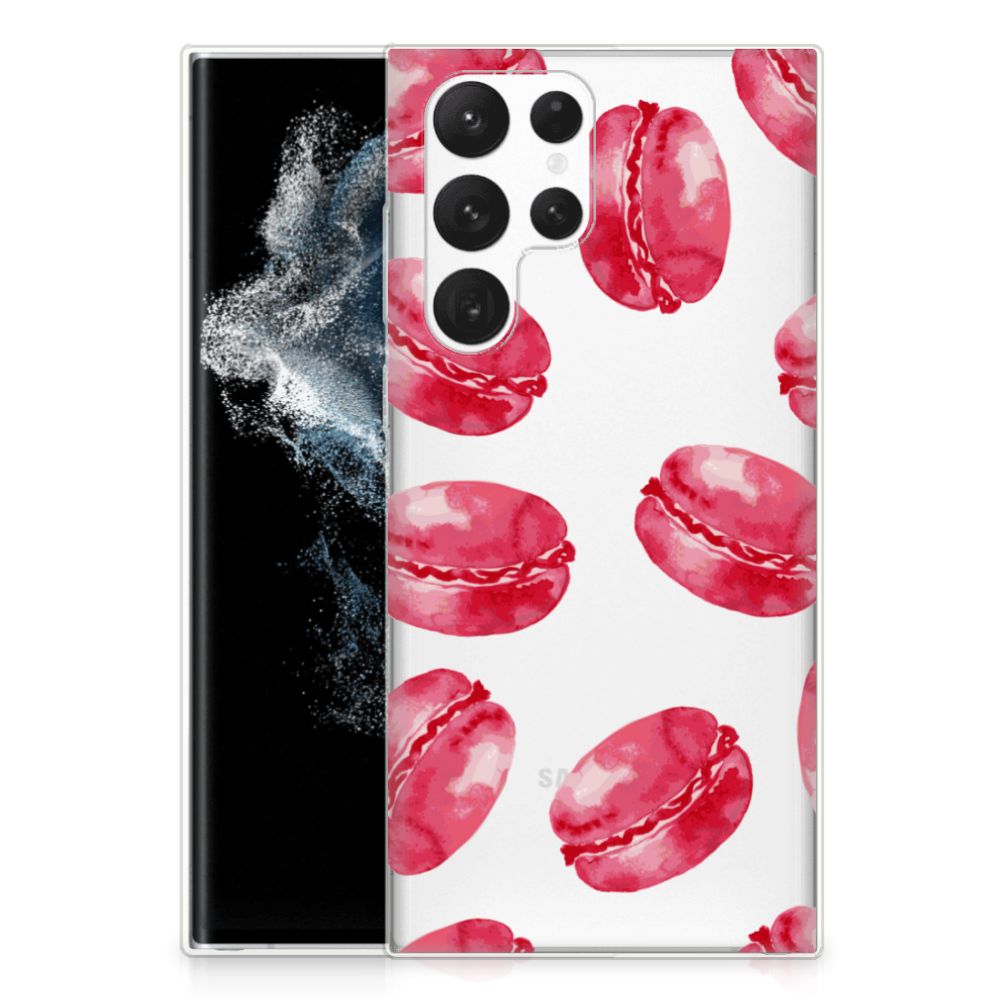 Samsung Galaxy S22 Ultra Siliconen Case Pink Macarons B2C Telecom