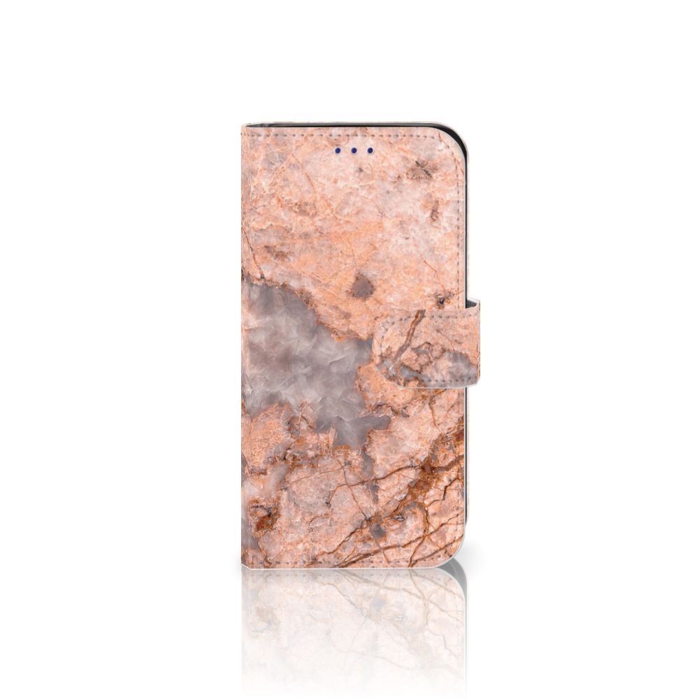 Samsung Galaxy S10e Bookcase Marmer Oranje