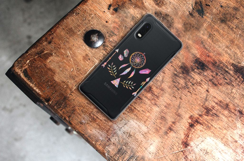 Samsung Xcover Pro Telefoonhoesje met Naam Boho Dreamcatcher