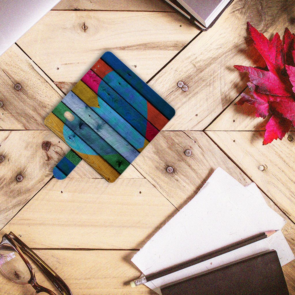 Xiaomi Redmi 8A Book Style Case Wood Heart - Cadeau voor je Vriend