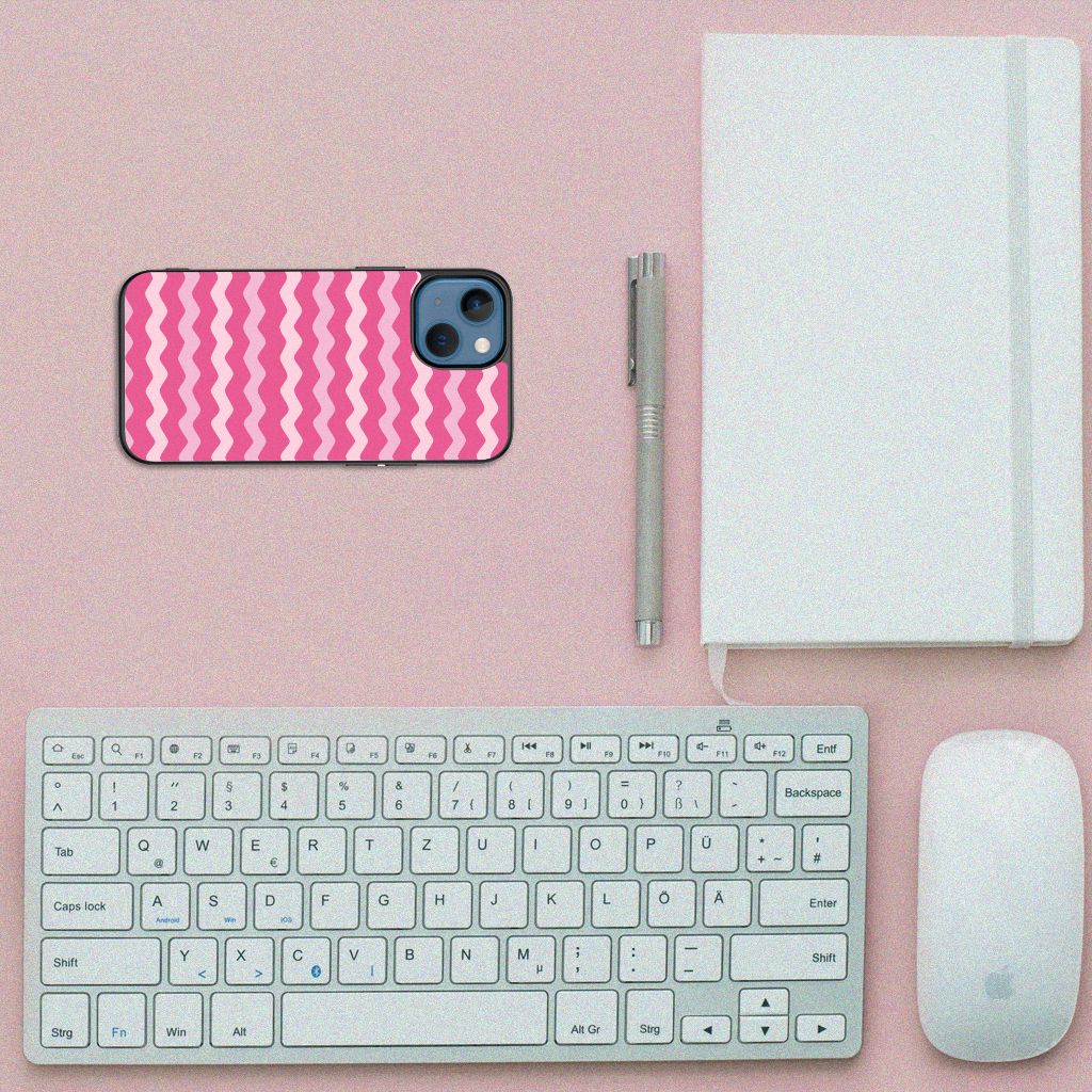 Apple iPhone 13 mini Back Case Waves Pink B2C Telecom