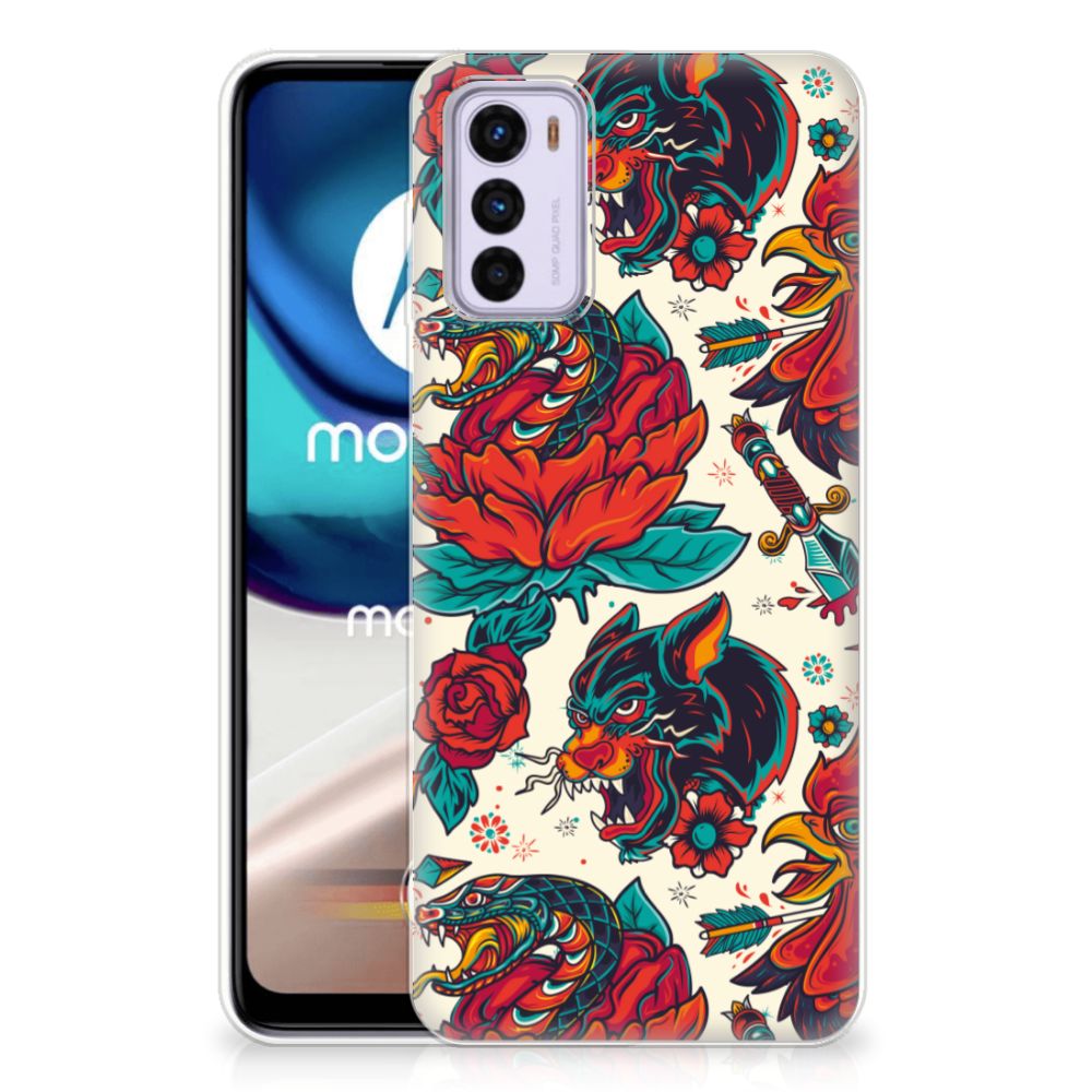 Siliconen Hoesje met foto voor Motorola Moto G42 Old Skool B2C Telecom