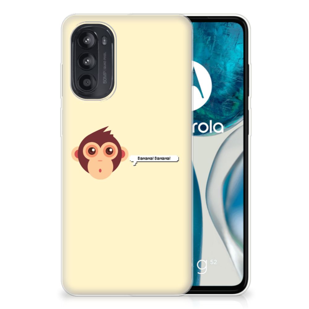 Motorola Moto G52/G82 Telefoonhoesje met Naam Monkey B2C Telecom