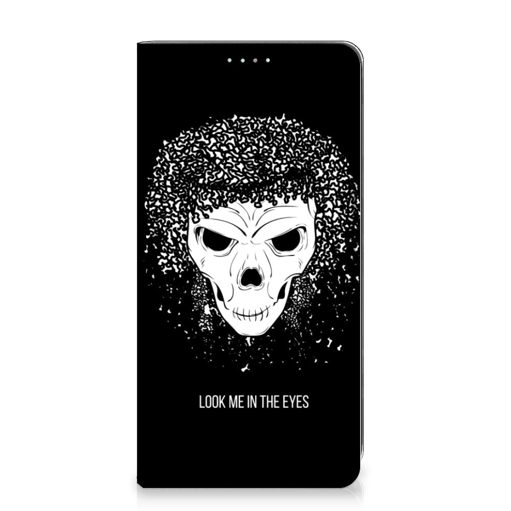 Mobiel BookCase Samsung Galaxy A41 Skull Hair - B2C Telecom