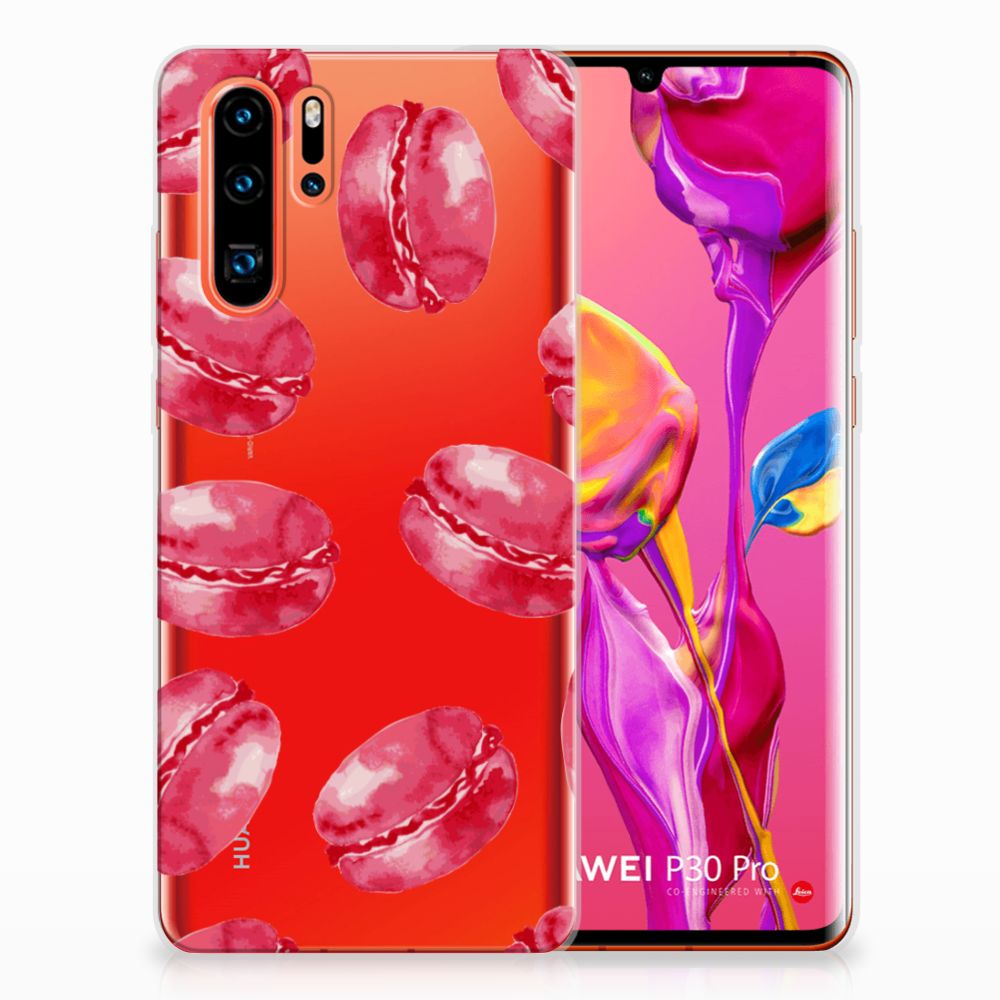 Huawei P30 Pro Siliconen Case Pink Macarons