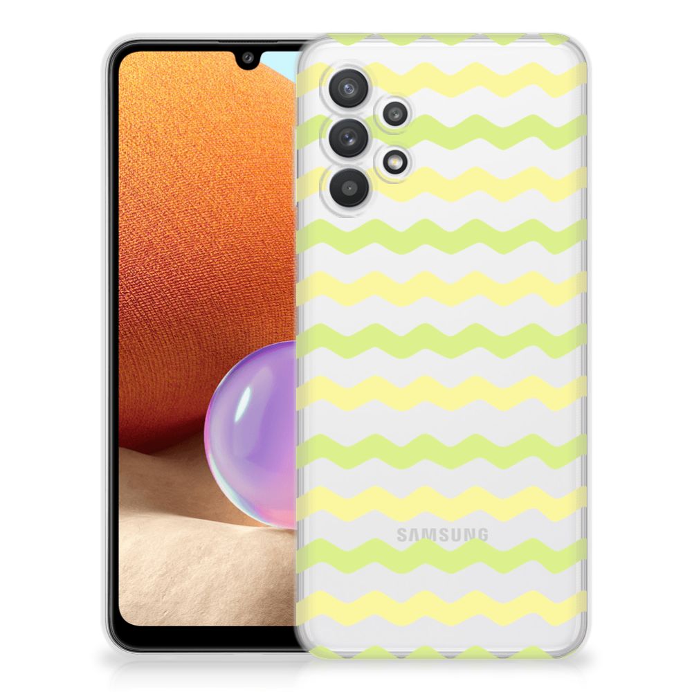 Samsung Galaxy A32 4G | A32 5G Enterprise Editie TPU bumper Waves Yellow B2C Telecom