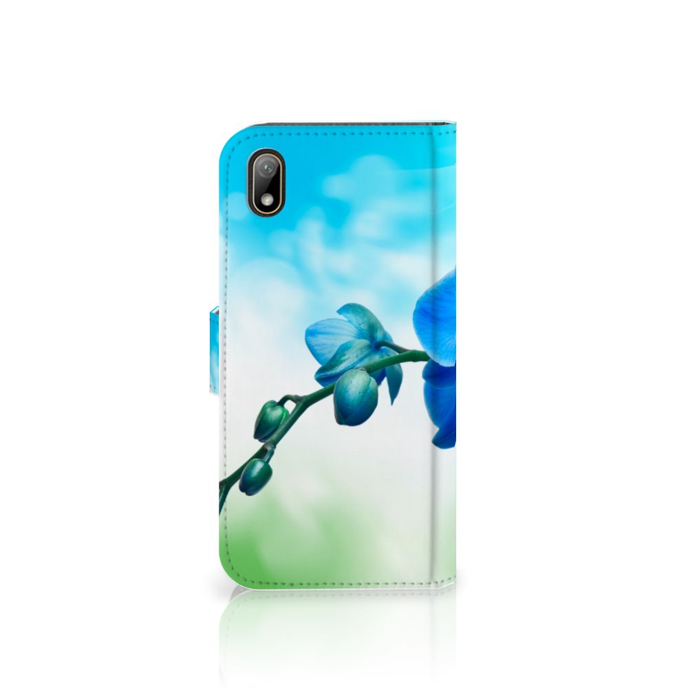 Huawei Y5 (2019) Hoesje Orchidee Blauw - Cadeau voor je Moeder