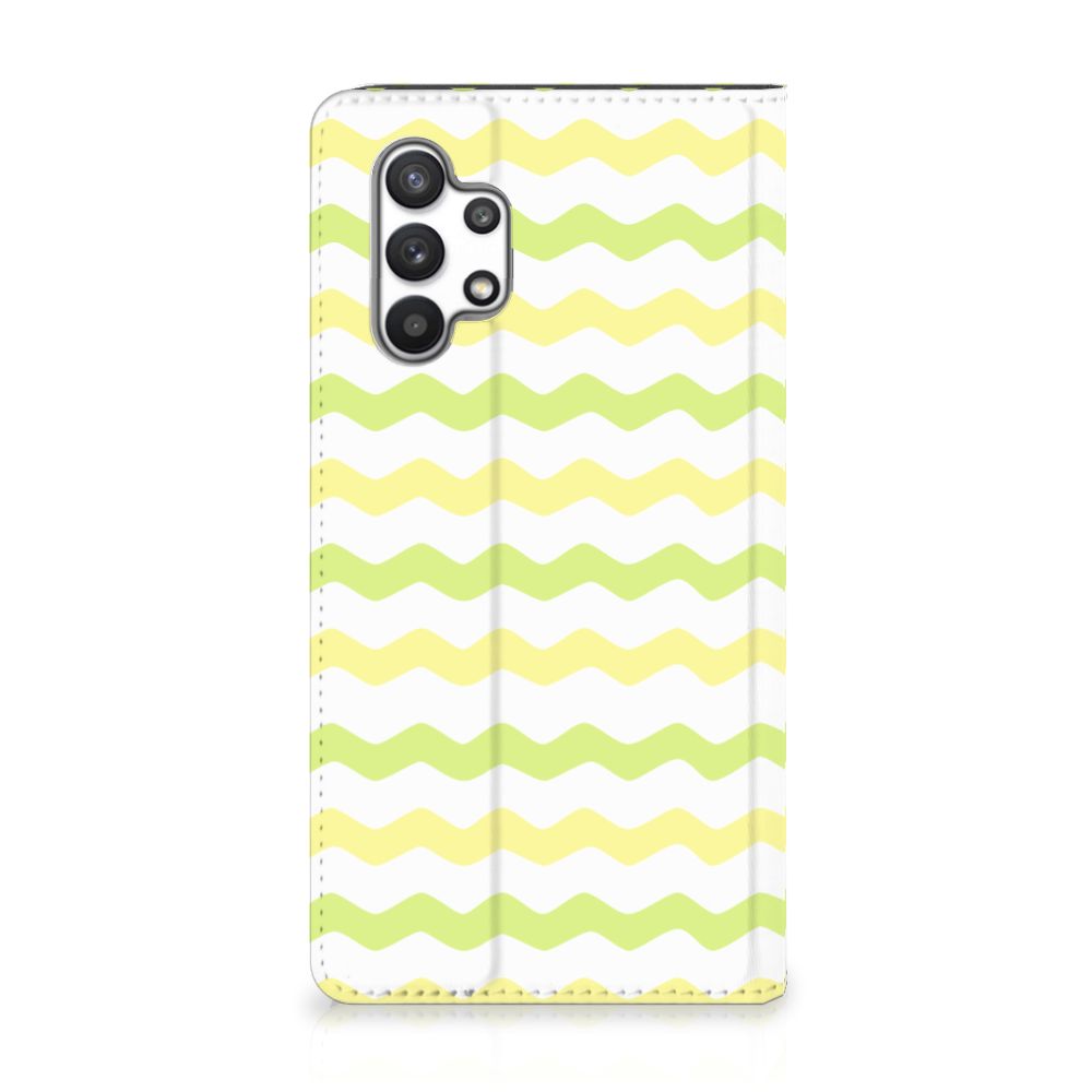 Samsung Galaxy A32 4G | A32 5G Enterprise Editie Hoesje met Magneet Waves Yellow - B2C Telecom