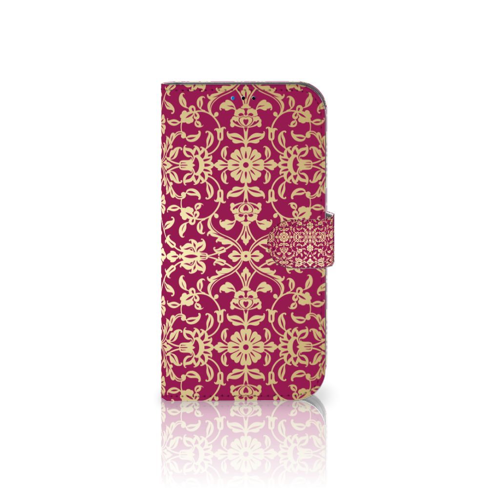 Wallet Case iPhone 14 Pro Max Barok Pink