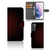 Samsung Galaxy S21 Plus Telefoon Hoesje Geruit Rood met ruimte voor 3 pasjes, minimalistisch design.