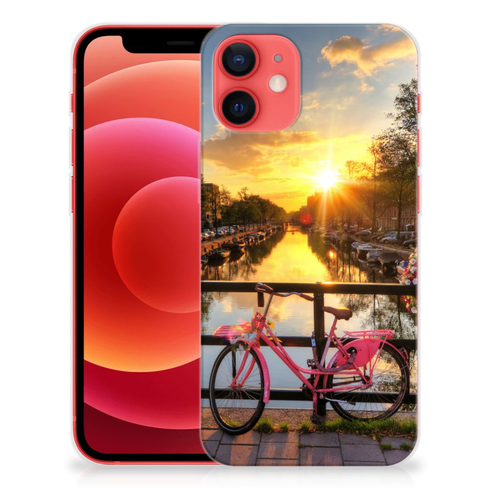 iPhone 12 Mini Siliconen Back Cover Amsterdamse Grachten B2C Telecom