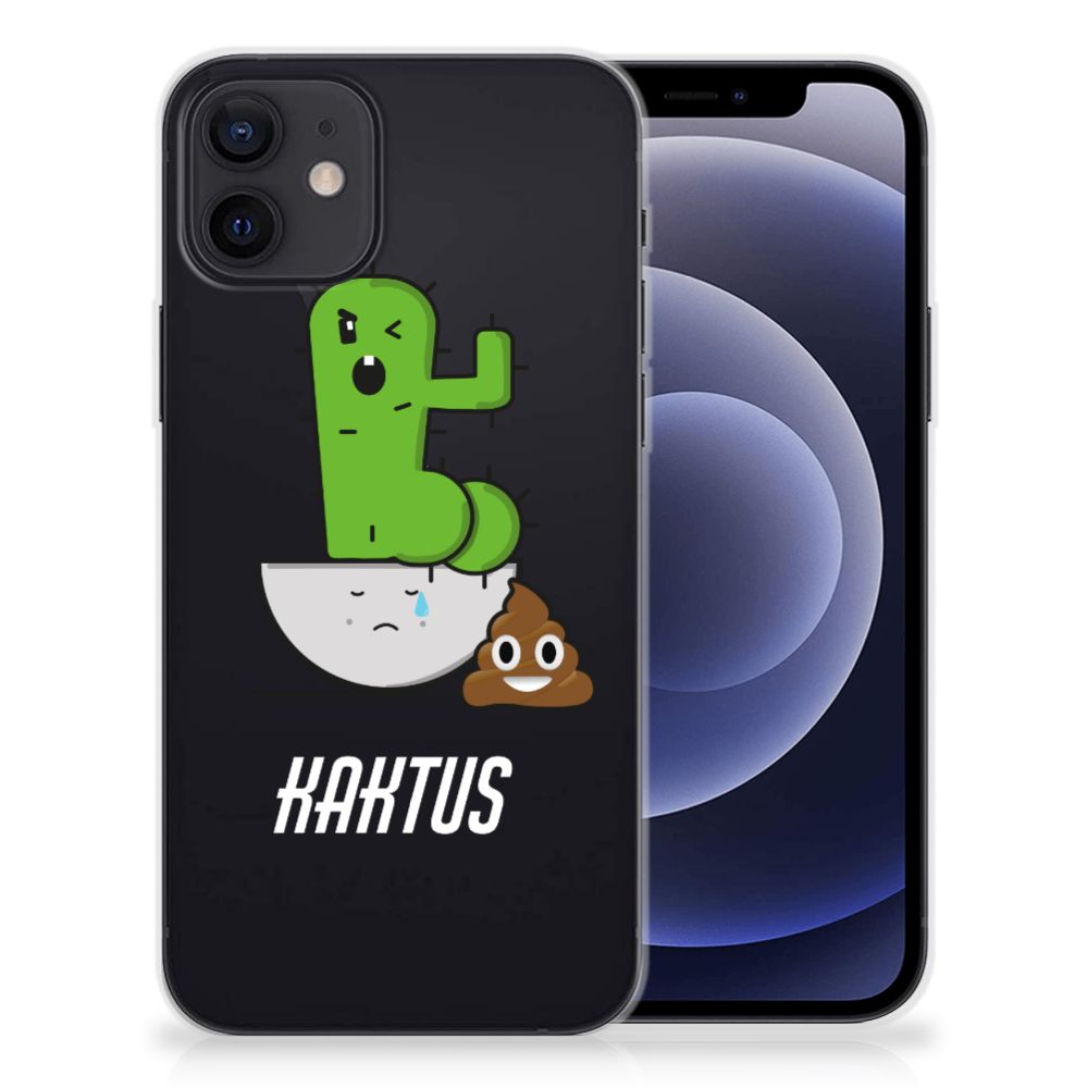 iPhone 12 | 12 Pro (6.1") Telefoonhoesje met Naam Cactus Poo