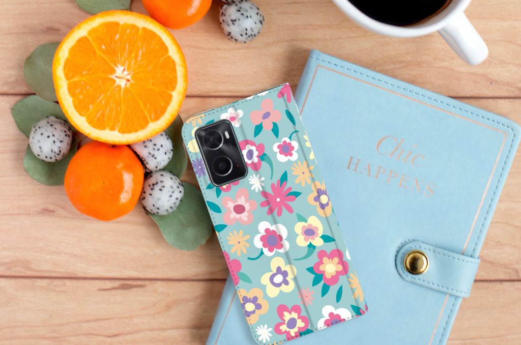 OPPO A96 | A76 Smart Cover Flower Power - B2C Telecom
