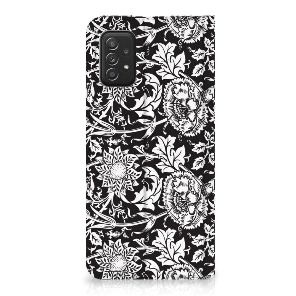 Samsung Galaxy A03s Smart Cover Black Flowers - B2C Telecom
